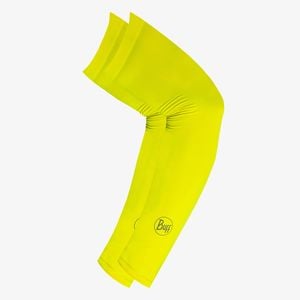 BUFF Solid Yellow Fluor Safety Arm Sleeves UPF50 - Large