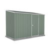 Absco Sheds 3.0 x 1.52 x 2.08m Pale Eucalypt Space Saver Single Door Garden Shed