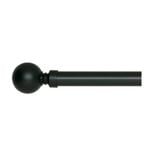 Admire 120 - 210cm Black Ball Finial Expandable Rod Set