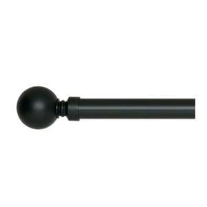 Admire 120 - 210cm Black Ball Finial Expandable Rod Set