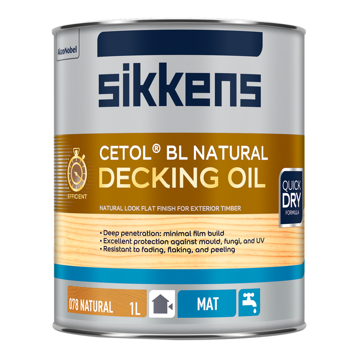 Sikkens 1L Natural Cetol BL Natural Decking Oil 