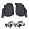 AUSGO Car Floor Mats for ISUZU D-MAX DMAX Single / Extra Cab 2012-2020 All-Weather Floor Liners