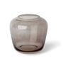 E Style 20cm Glass Brice Flower Vase Decor - Smoky Grey