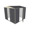Build-a-Shed 2.3 x 2.3 x 2.3m Front Gable Dual Door Shed - Grey