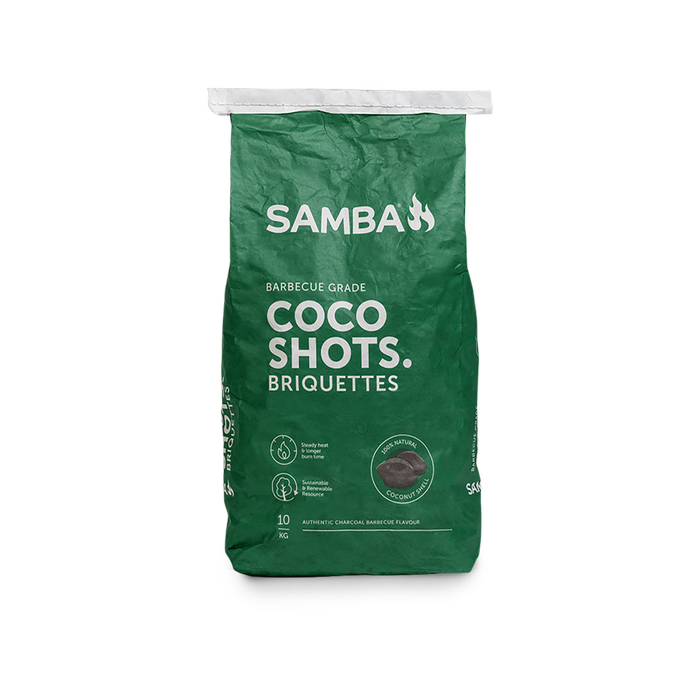 Samba 10kg Coco Shots Briquettes