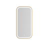 Attica 900 x 450mm Brushed Gold Metal Framed Porta LED Mirror