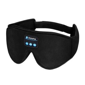 Catzon Sleep Headphones Bluetooth 5.0 3d Eye Mask Hands Free For Travel-black