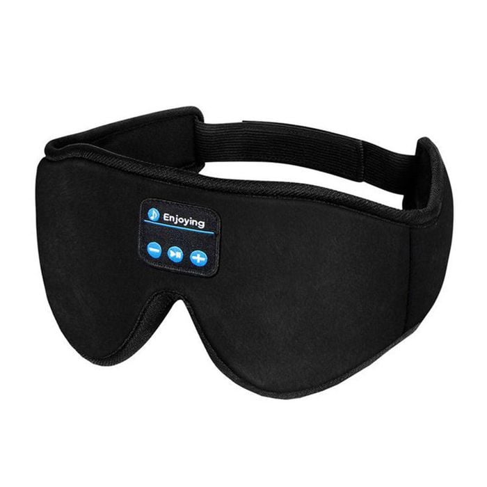 Catzon Sleep Headphones Bluetooth 5.0 3d Eye Mask Hands Free For Travel-black