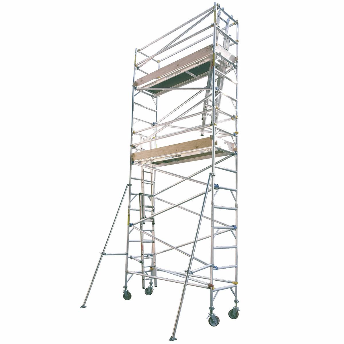 Instant Access 5.5m 225kg Aluminium Single Width Mobile Scaffold Tower ...