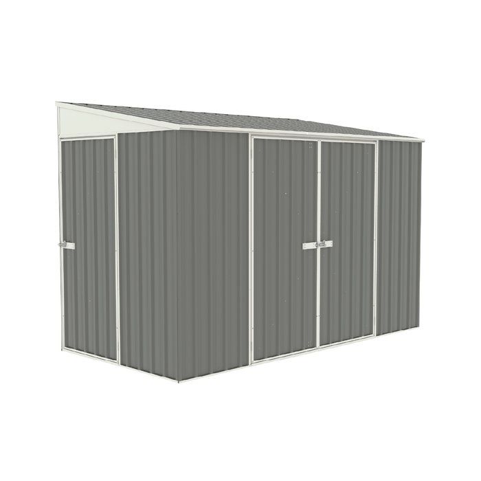 Absco Sheds 3.0 x 1.52 x 2.08m Woodland Grey Three Door Bike Shed