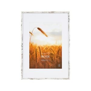 Cooper & Co. 59.4x84.1cm Mat to 42x59.4cm White Premium Rustic Wooden Photo Frame
