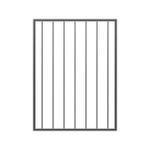 RapidFence 900 x 1200mm Black Steel Flat Top Gate