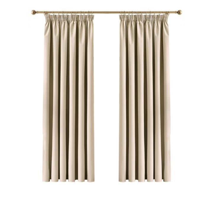 Claremont Ori Pencil Pleat Blockout Natural 240X205cm nz