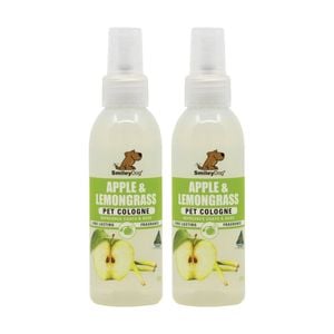 2PK Smiley Dog Pet Grooming Cologne Spray Bottle 125ml Apple & Lemongrass