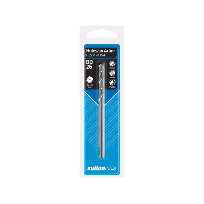 Sutton Tools 6.35mm Quick Release Holesaw HSS Pilot Drill 