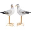 2pc LVD Resin Sea Birds Home/Garden Display Decor 16.5cm