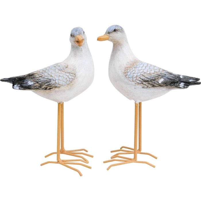 2pc LVD Resin Sea Birds Home/Garden Display Decor 16.5cm
