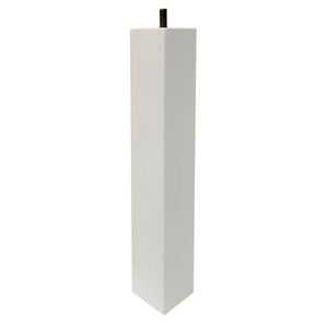 Adoored 53 x 53 x 360mm White Square Pine Furniture Leg
