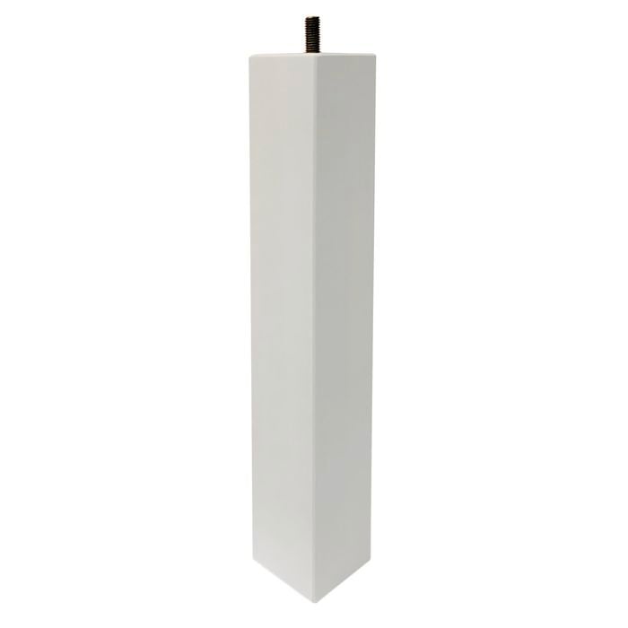 Adoored 53 x 53 x 360mm White Square Pine Furniture Leg