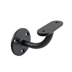 Carinya Black Flat Top Curved Handrail Bracket