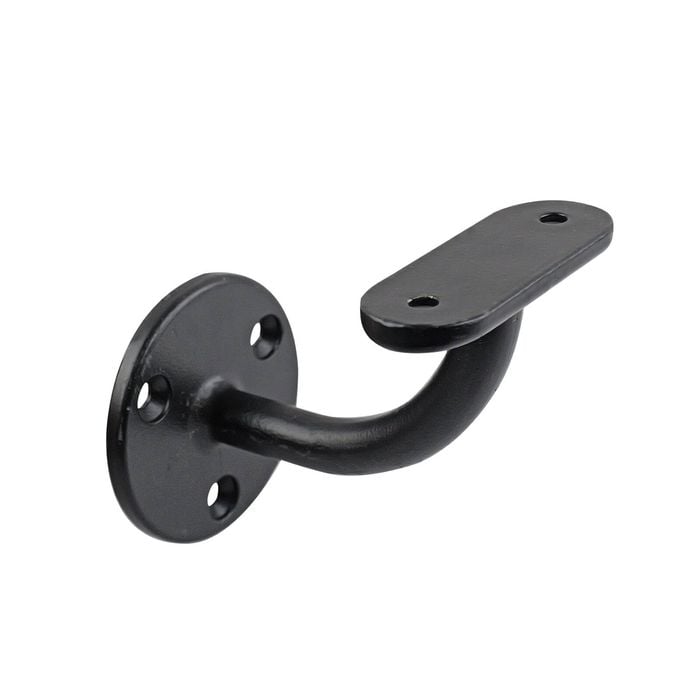 Carinya Black Flat Top Curved Handrail Bracket