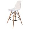 Sk Designer Living | Replica Eames Dsw Stool | Clear & Natural