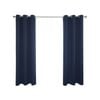 Windoware 120 x 223cm Navy Aspen Eyelet Room Darkening Curtain - 1 Pack - Navy