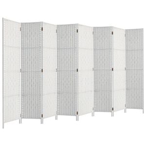 Artiss 8 Panel Room Divider Screen 326x170cm Woven White
