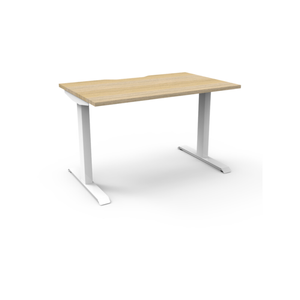 Rapidline Boost Static Single Sided Workstation 1500W x 750D x 730mmH Oak/White|AFRDI
