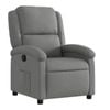 vidaXL Recliner Chair Reclining Chair Armchair Single Sofa Dark Grey Fabric