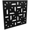 ProtectorAl 300 - 940 x 300 - 940mm Black Mosaic Framed Composite Decorative Panel