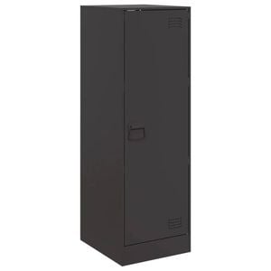 vidaXL Sideboard Storage Cabinet Cupboard Living Room Hallway Black Steel