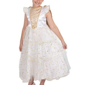 Deluxe Girls Golden Star Angel Costume - 3-5