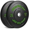 METEOR 10kgx2 Bumper Weight Plates for Olympic Barbells