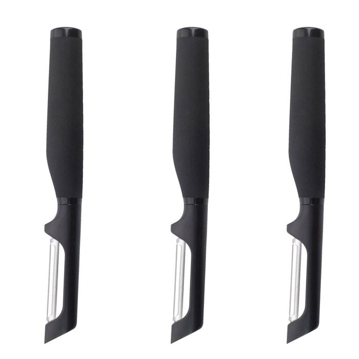 3PK KitchenAid S/S Soft Touch European Peeler Kitchen Utensil - Black