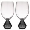 2PK Zhara 350ml Wine Glass/Water Drinkware Cup - Onyx