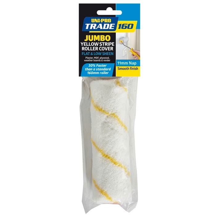 UNi-PRO Trade 160mm Jumbo Fabric Replacement Roller Cover 11mm Nap
