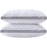Gioia Casa Premium Bamboo Cooling Pillows - Twin Pack (2PCS) with Free Quilted Protectors