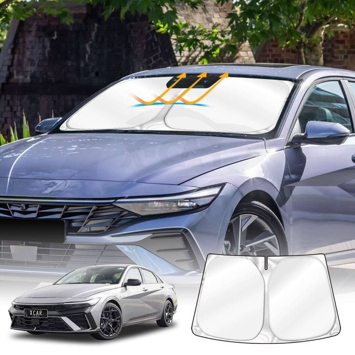 WindScreen Sun Shade for Hyundai i30 Sedan 2020-Onwards Blocks UV Rays Foldable Wind Screen Sun