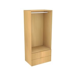 Lugna 2048 x 900 x 580mm Sand Hanging 2 Drawer Storage Cabinet