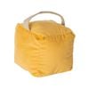 Velvet Cube Door Stop - 14cm x 14cm x 14cm - Yellow