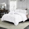 Dreamfields Double Snow Circle Ruched Large Diamond Pintuck Dyed Quilt/Doona Cover Set
