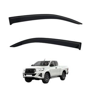 AUSGO Injection Weather Shields for Toyota Hilux Extra Cab 2015-2025 Front 2PCS Weathershields Window Visors Wind Deflectors