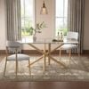 Rectangular Glass Dining Table Natural