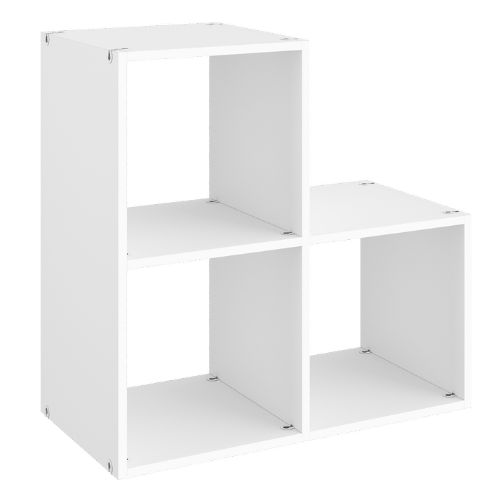 Lugna 720 x 720 x 390mm White 1-2 Step Cube Unit - White