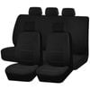 Catzon Car Seat Covers Soft Sponge Easy Install Sedan Truck Suv-black