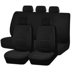 Catzon Car Seat Covers Soft Sponge Easy Install Sedan Truck Suv-black