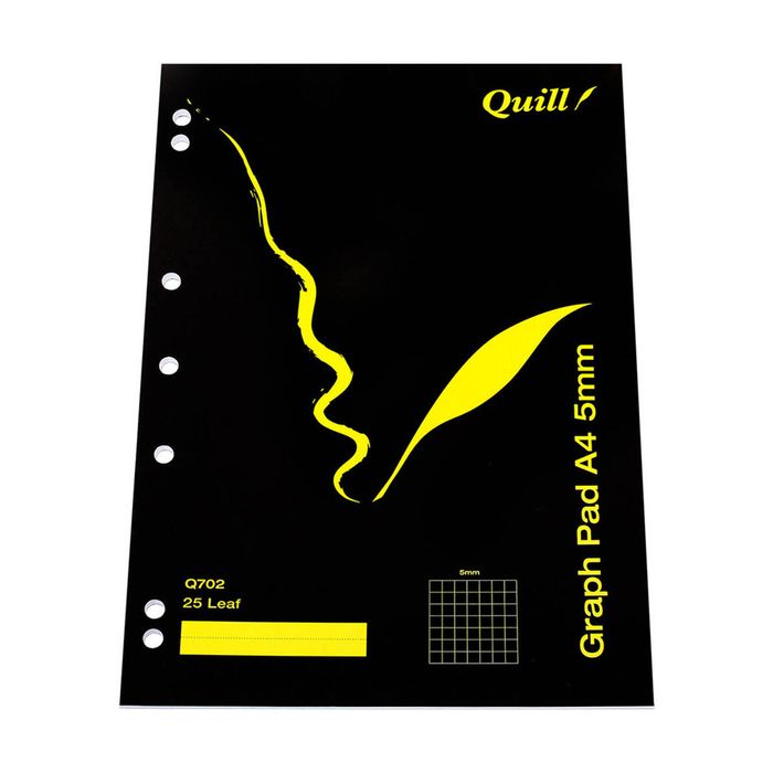 Quill Graph Pads 25pg (A4) (2mm)