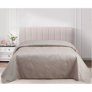 Cdsi Microfiber Ultrasonic Bedcover 2 Pillow Cases 50x90cm Beige 240x260cm
