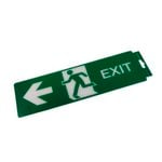 Sandleford 330 x 110mm Self Adhesive Left Exit Sign